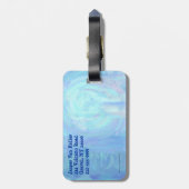 Pigpatroon hoofden en rails bagagelabel (Achterkant verticaal)