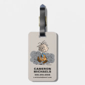 Pigpen Walking Cloud Bagagelabel (Achterkant verticaal)