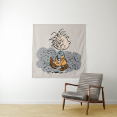 Pigpen Walking Cloud Wandkleed (In situ)