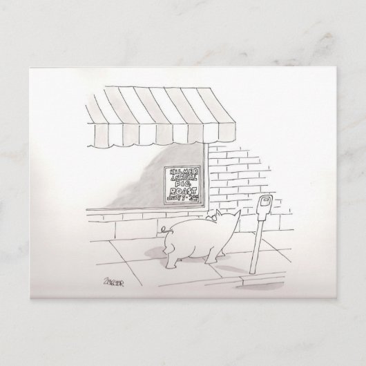 PigRoast Uitnodiging Briefkaart (Voorkant)