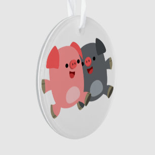 Pigs Acrylversier Ornament