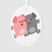 Pigs Acrylversier Ornament (voorkant)