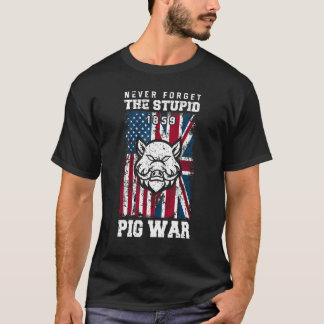 Pigs Farmer vergeet nooit de domme varkensoorlog 1 T-shirt