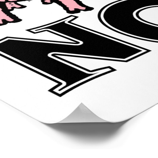 Pigs Fly Now Funny Poster (Hoek)