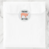 PIGS FRIENDS NOT FOOD STICKERS (Tas)