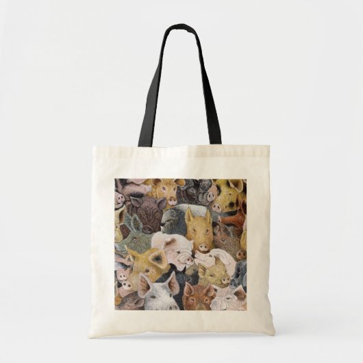 Pigs Galore Tote Bag (Voorkant)