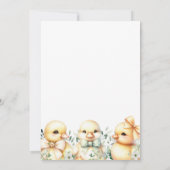 Pigs Gender Neutral Baby shower Invitation Kaart (Achterkant)