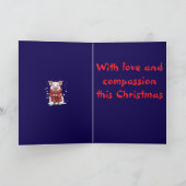 Pigs In Blankets Cute Animal Lover Christmas With Kaart (Binnen)
