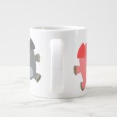 Pigs Jumbo Mok Cute Black en White Cartoon (Achterkant)