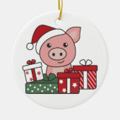 Pigs keramische orn keramisch ornament (Voorkant)
