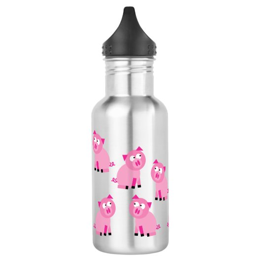 Pigs Kinder waterfles met naam Waterfles (Links)