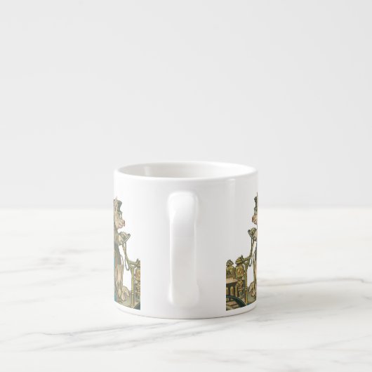 Pigs Night Out - Funny Expresso Mok (Achterkant)