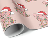 Pigs-parelpapier voor kerstwinterdieren cadeaupapier (Rol Hoek)