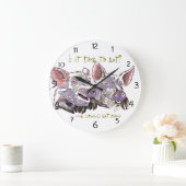 Pigs Waterverf Funny and Happy Grote Klok (Huis)