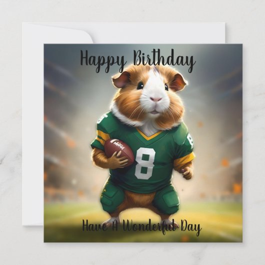 Pigskin Prodigy: De Cavia Quarterback, Kaart (Voorkant)