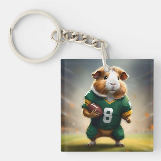 Pigskin Prodigy: De Cavia Quarterback, Sleutelhanger (voorkant)