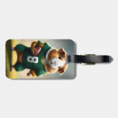 Pigskin Prodigy: de Quarterback van het cavia, Bagagelabel (Achterkant horizontaal)