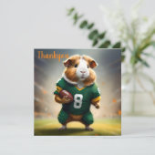 Pigskin Prodigy: de Quarterback van het cavia, Bedankkaart (Staand voorkant)