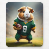 Pigskin Prodigy: de Quarterback van het cavia, Muismat (Voorkant)