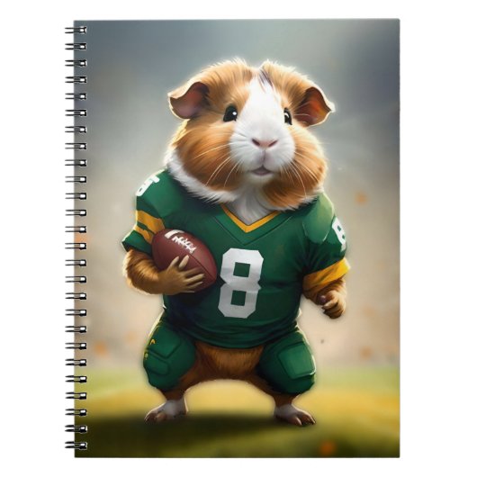 Pigskin Prodigy: de Quarterback van het cavia, Notitieboek (Voorkant)
