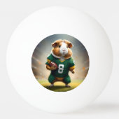 Pigskin Prodigy: de Quarterback van het cavia Pingpongbal (Voorkant)