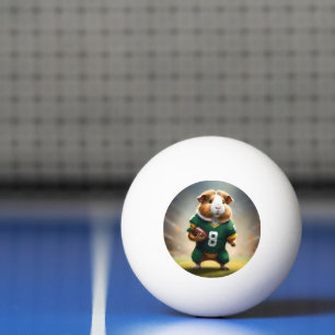 Pigskin Prodigy: de Quarterback van het cavia Pingpongbal