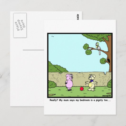 Pigsty Briefkaart (Voorkant / Achterkant)