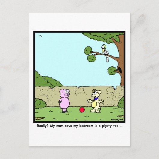 Pigsty Briefkaart (Voorkant)