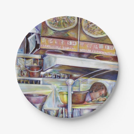 Pigtail Soup, Singapore Papieren Bordje (Voorkant)