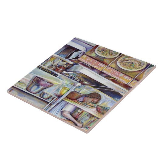 PIgtail Soup, Singapore Tegeltje (Zijkant)