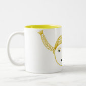 Pigtails Tweekleurige Koffiemok (Links)