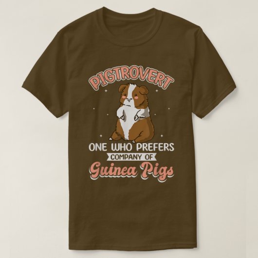 Pigtrovert Furry Potato Guinea Pig. T-shirt (Design voorkant)
