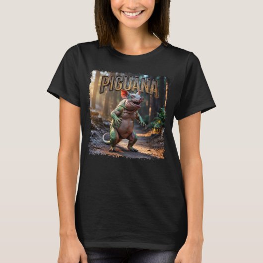 Piguana fotografisch combo-wezen grappig t-shirt (Voorkant)