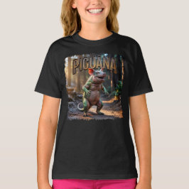 Piguana Fotografisch – Varken Iguana Eng Dier T-shirt