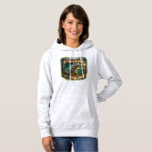 Piguana Illustration Combo Creature Grappig Hoodie (Voorkant volledig)
