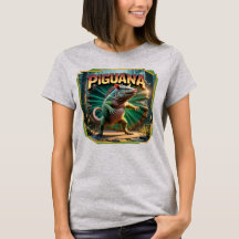 Piguana Illustration Combo Creature Grappig