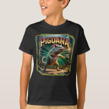 Piguana Illustration Combo Creature Grappig