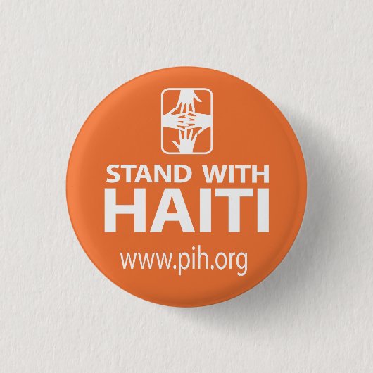 PIH met Haïti-Button Ronde Button 3,2 Cm (Voorkant)