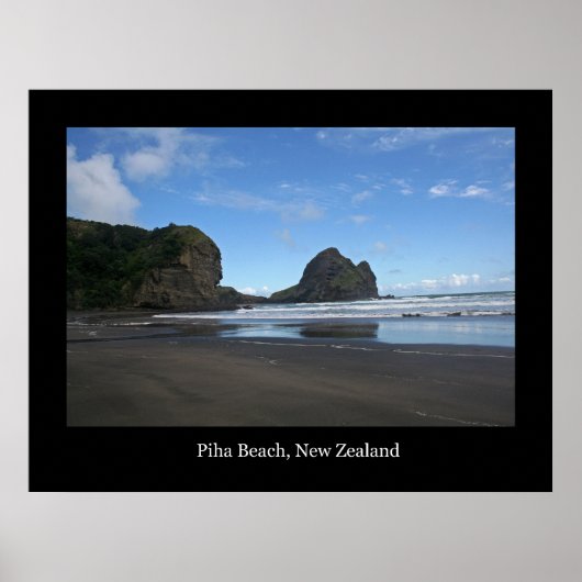 Piha Beach, Nieuw-Zeeland #3 Poster (Voorkant)