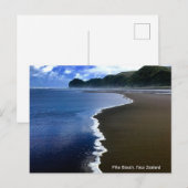 Piha Beach, Nieuw-Zeeland Briefkaart (Voorkant / Achterkant)