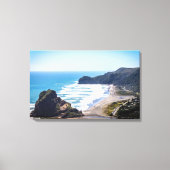Piha Beach, Nieuw-Zeeland Canvas Afdruk (Voorkant)