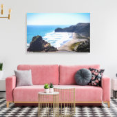 Piha Beach, Nieuw-Zeeland Canvas Afdruk (Insitu (Woonkamer))