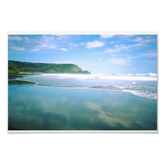 Piha Beach NZ Foto Afdruk (Voorkant)