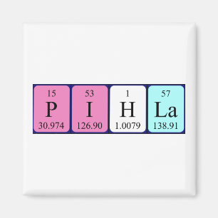 Pihla periodieke tabelnaam magnet