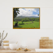 Pi'ilanihale Heiau bij de Kahanu Garden - Maui Poster (Keuken)
