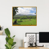 Pi'ilanihale Heiau bij de Kahanu Garden - Maui Poster (Thuiskantoor)