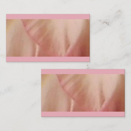 Piink Flower Petal Visitekaartje (Voorkant / Achterkant)