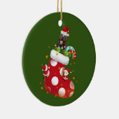 Piitbull With Socking Keramisch Ornament (Rechts)