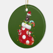 Piitbull With Socking Keramisch Ornament (Links)