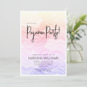 Pijama Feest Kleurrijk Pastel Chic Kaart (Staand voorkant)